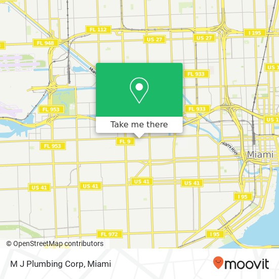 M J Plumbing Corp map