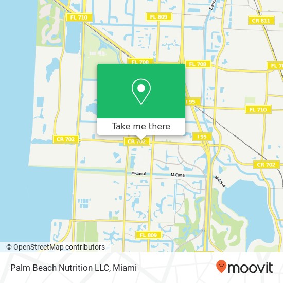 Mapa de Palm Beach Nutrition LLC