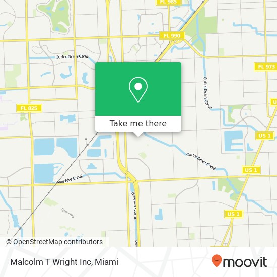 Malcolm T Wright Inc map