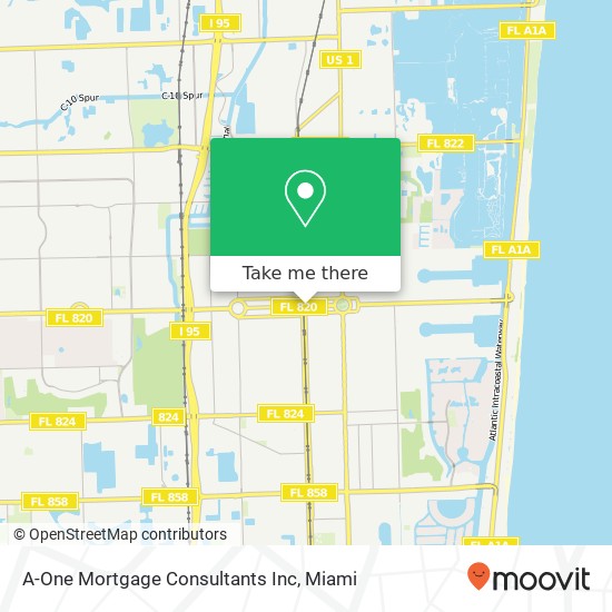 Mapa de A-One Mortgage Consultants Inc