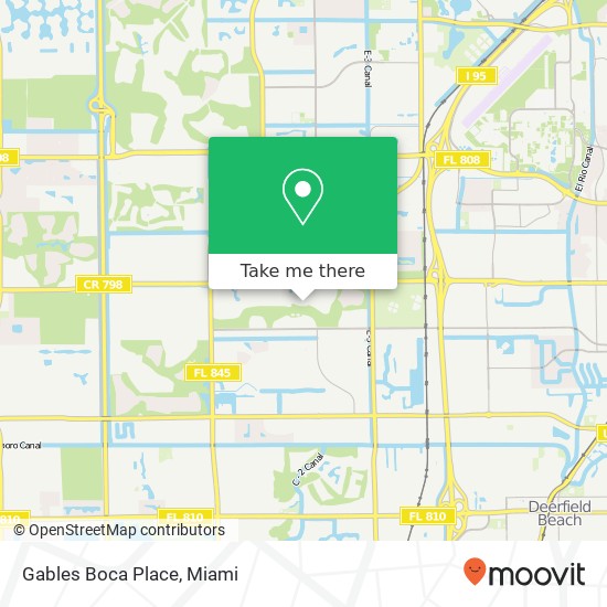 Gables Boca Place map