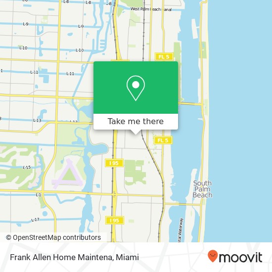 Frank Allen Home Maintena map