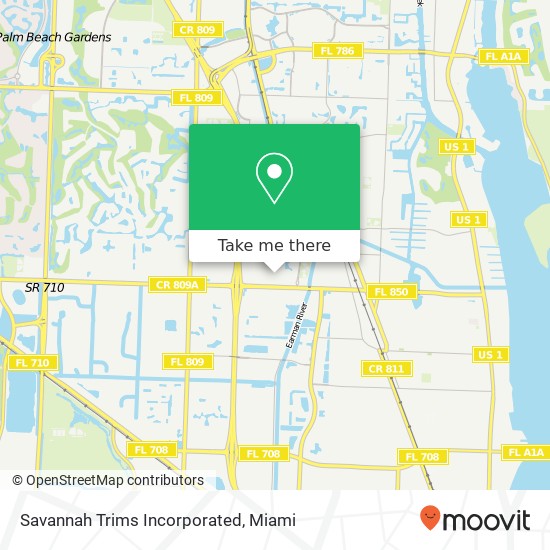 Savannah Trims Incorporated map