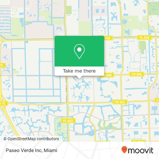 Paseo Verde Inc map