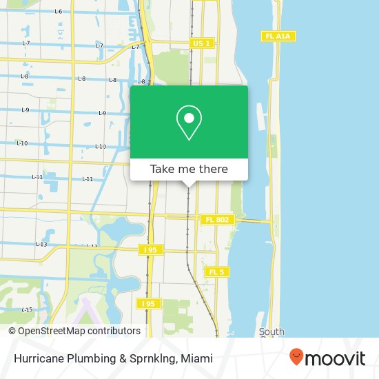 Hurricane Plumbing & Sprnklng map