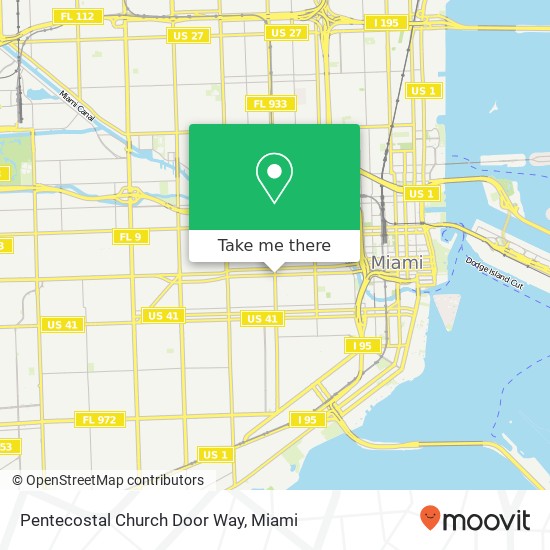 Pentecostal Church Door Way map
