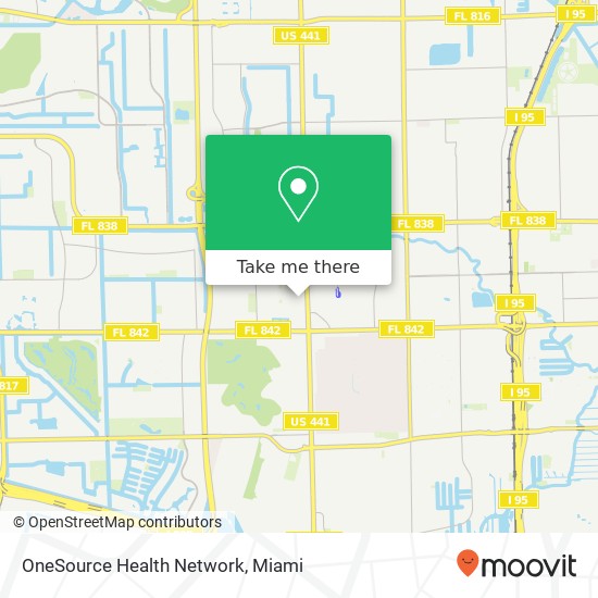 Mapa de OneSource Health Network