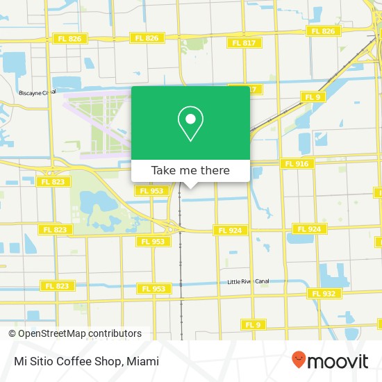 Mi Sitio Coffee Shop map