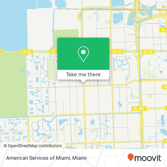 Mapa de American Services of Miami