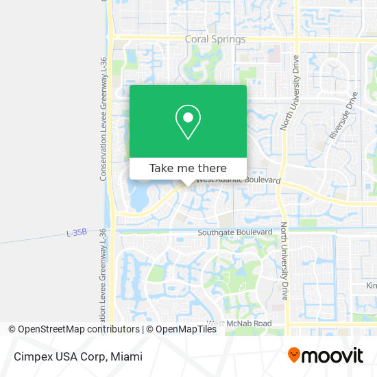 Mapa de Cimpex USA Corp