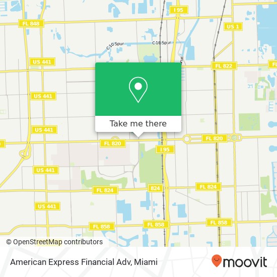 Mapa de American Express Financial Adv