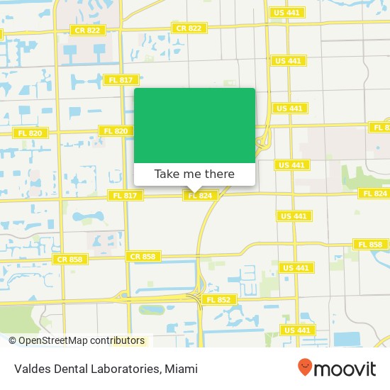 Valdes Dental Laboratories map