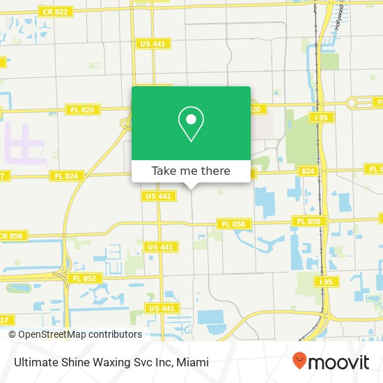 Ultimate Shine Waxing Svc Inc map