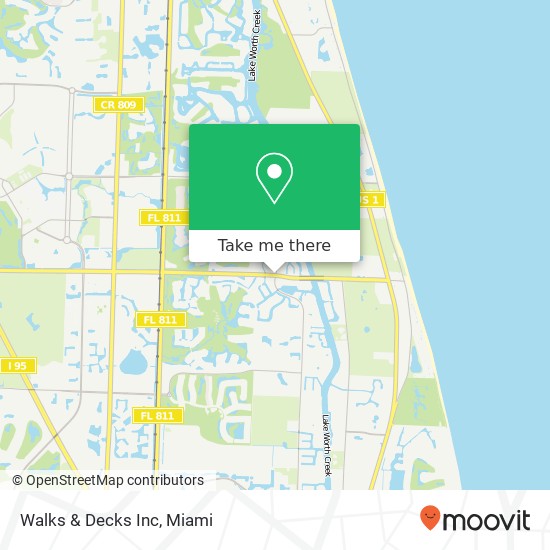 Mapa de Walks & Decks Inc