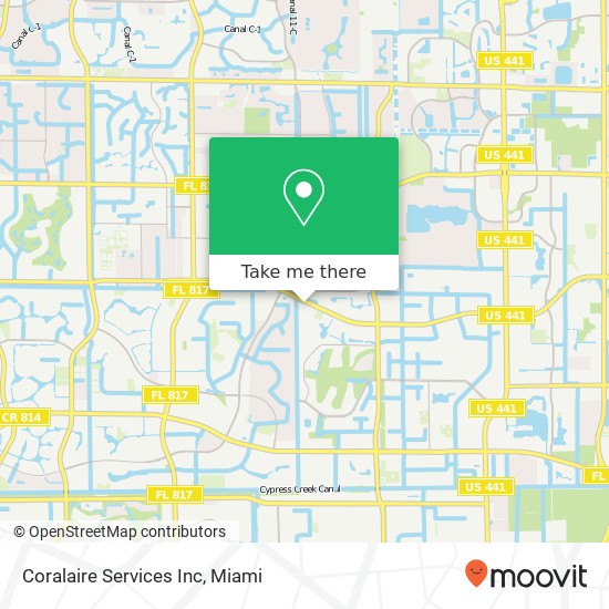 Coralaire Services Inc map