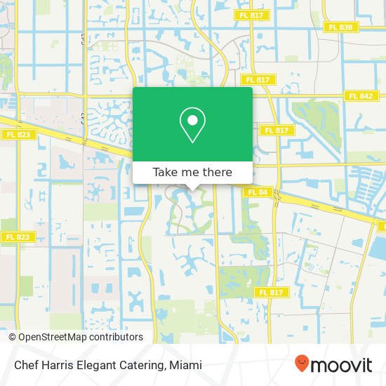 Chef Harris Elegant Catering map