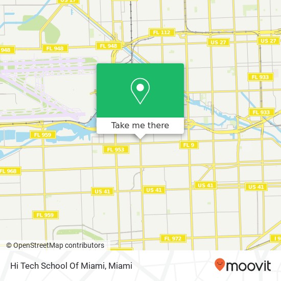 Hi Tech School Of Miami map