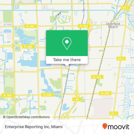 Mapa de Enterprise Reporting Inc