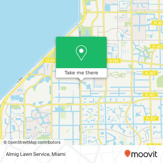 Almig Lawn Service map