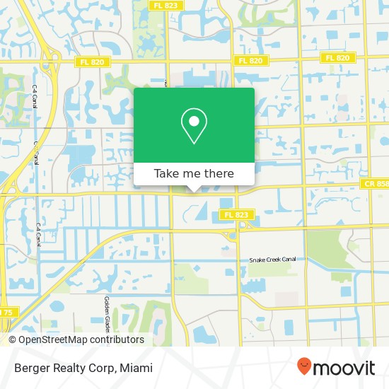 Berger Realty Corp map