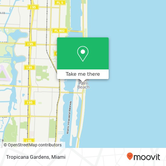 Tropicana Gardens map