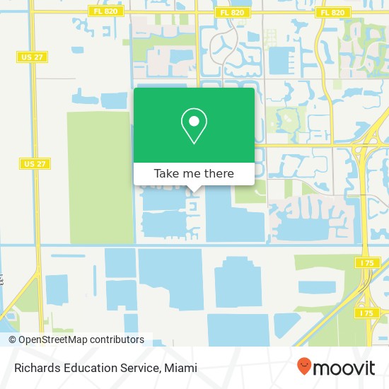 Richards Education Service map