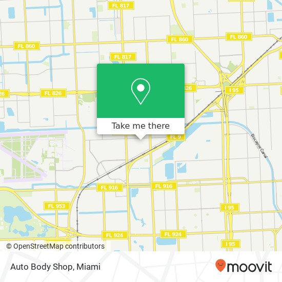 Auto Body Shop map