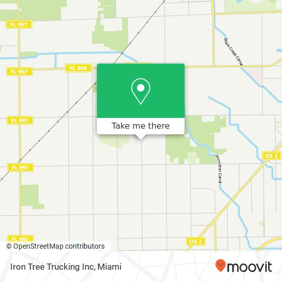 Iron Tree Trucking Inc map