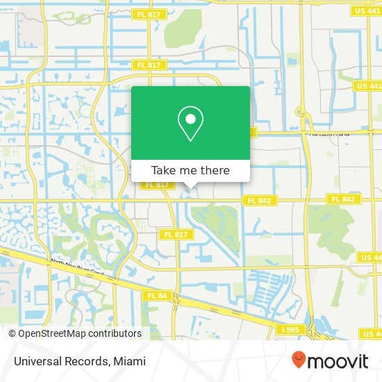 Universal Records map