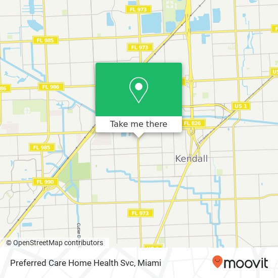 Mapa de Preferred Care Home Health Svc