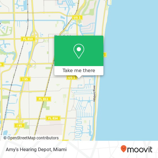 Amy's Hearing Depot map