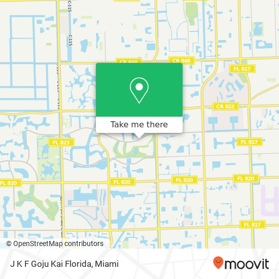 J K F Goju Kai Florida map