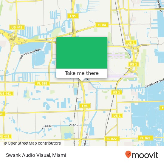 Mapa de Swank Audio Visual