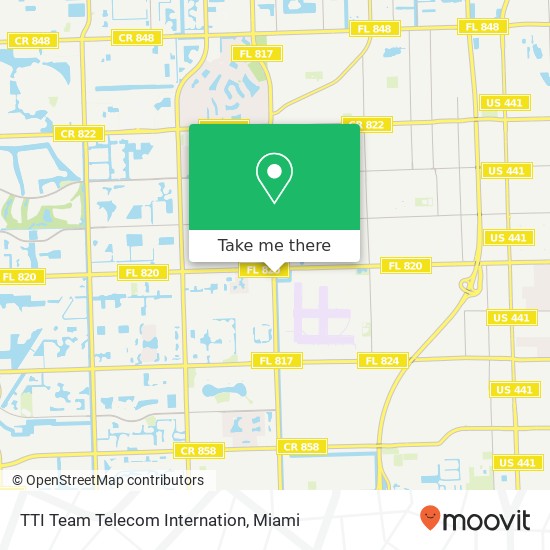 TTI Team Telecom Internation map