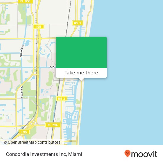 Mapa de Concordia Investments Inc