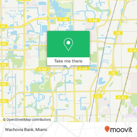 Wachovia Bank map