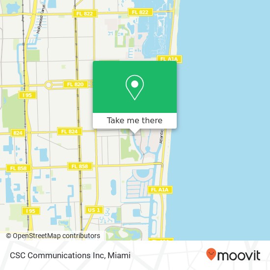 CSC Communications Inc map