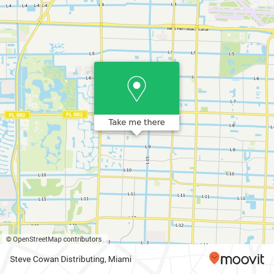 Mapa de Steve Cowan Distributing