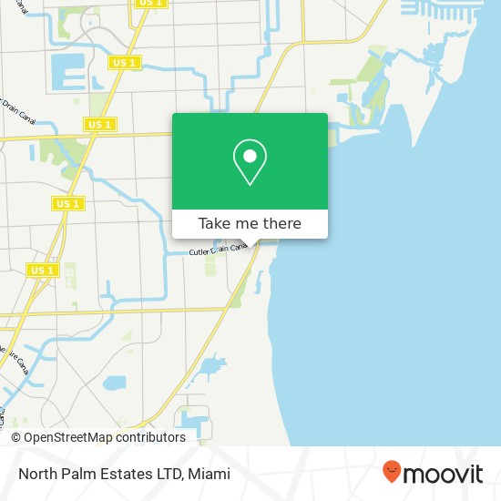 Mapa de North Palm Estates LTD