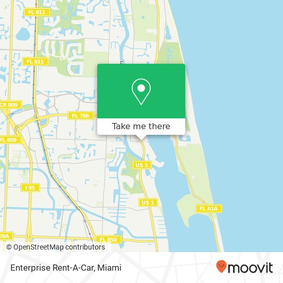 Enterprise Rent-A-Car map