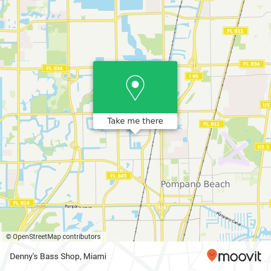 Denny's Bass Shop map