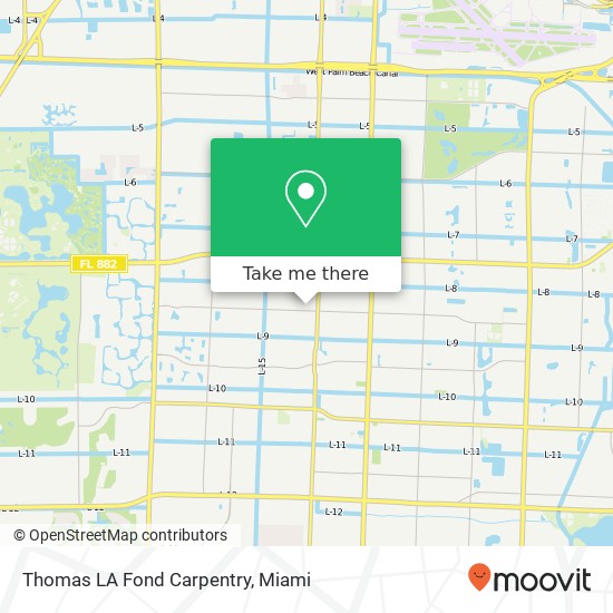 Mapa de Thomas LA Fond Carpentry