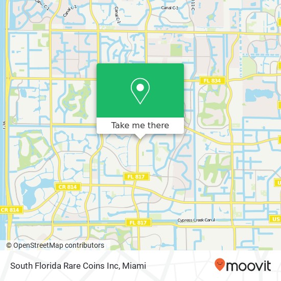 Mapa de South Florida Rare Coins Inc