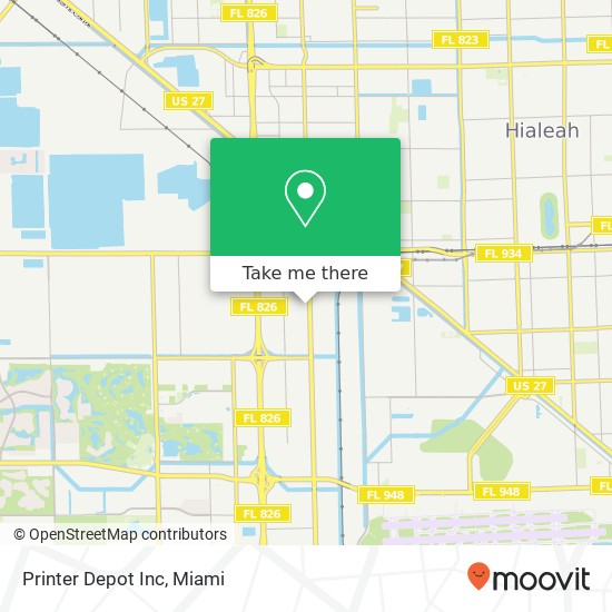 Mapa de Printer Depot Inc