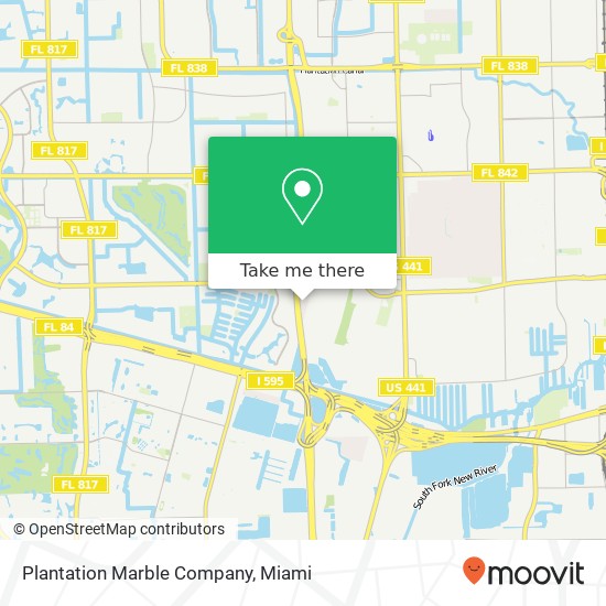 Plantation Marble Company map