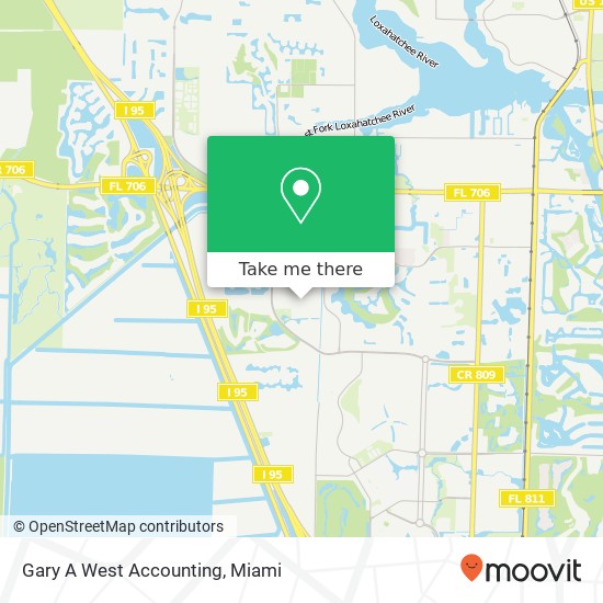 Mapa de Gary A West Accounting