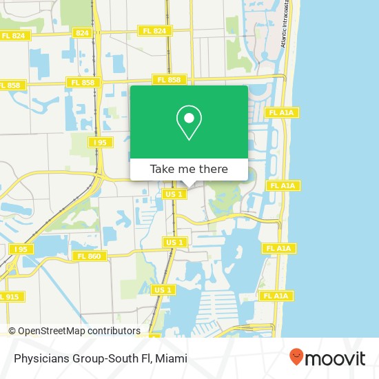 Mapa de Physicians Group-South Fl