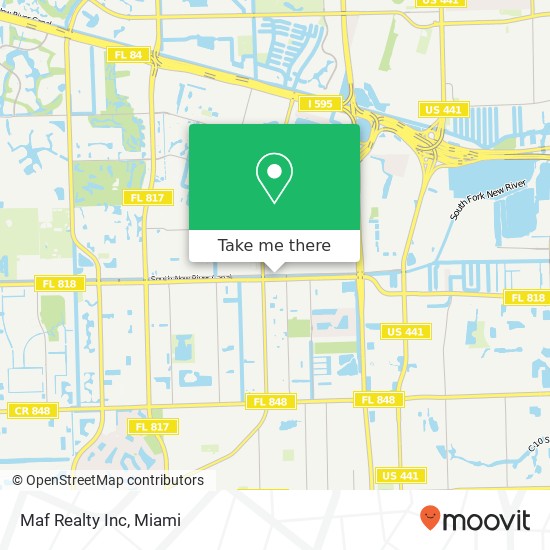 Maf Realty Inc map