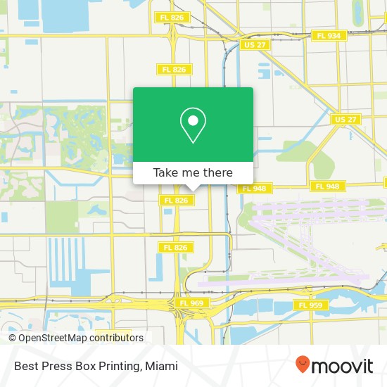 Mapa de Best Press Box Printing