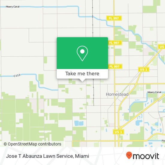 Jose T Abaunza Lawn Service map